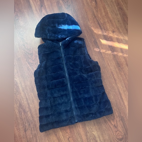 Double sided New York and Company navy blue vest - Picture 5 of 5